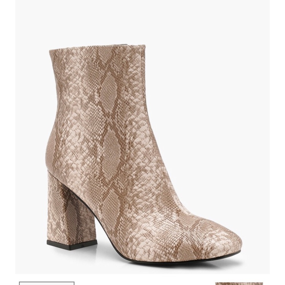 Hottest trend Right now! Snakeskin booties